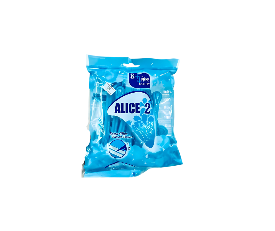 اليس ماكينة ازالة الشعر للنساء 12 قطعة ازرق